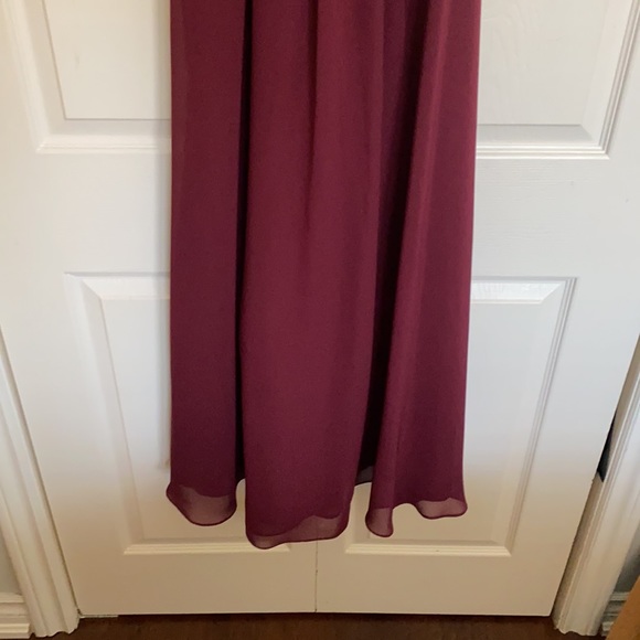 Burgundy floor-length dress - Picture 3 of 5